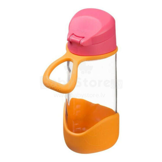 B.Box Sport Bottle Art.BB00606 Strawberry Shake Детская спортивная бутылочка с силиконовым носиком 9+ мес,450 мл