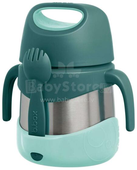 B.box Food Jar Art.BB400507 Emerald Forest Termoss no nerūsējošas tēraudas 335ml
