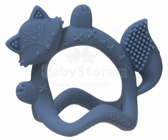 B.box Wrist Teether Art.BB100308 Lullaby Blue  Kožamā rotaļlieta
