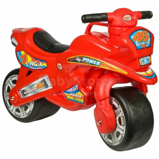 3toysm Art.MB1 Inlea4Fun bouncer in the form of a motorcycle - red Bērnu motocikls