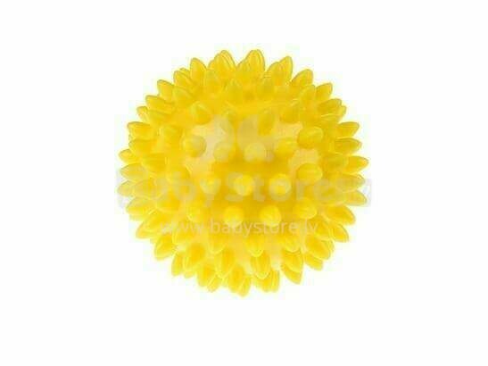 Tullo masažinis kamuolys minkštas - ežiukas 7,6 cm TULLO-437 yellow