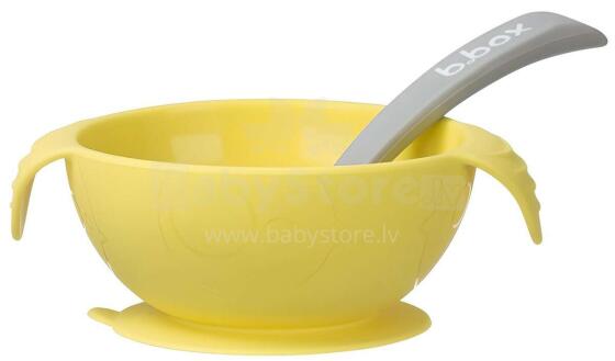 B.box Silicone Bowl Art.BB00473 Silikona bļodiņa ar piesūcekni ar karote