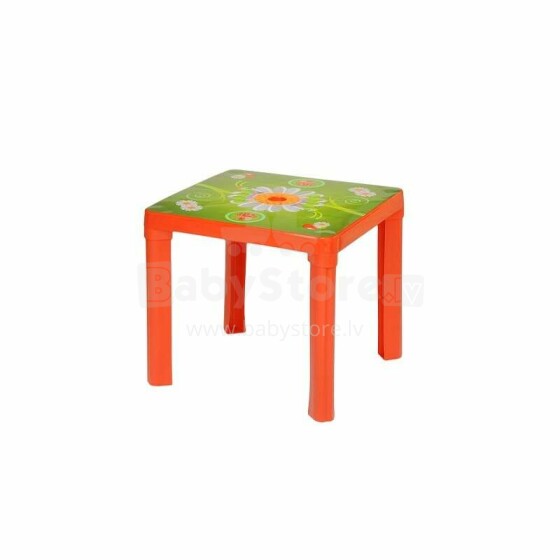 3toysm Art.60979 Plastic table red Bērnu galdiņš