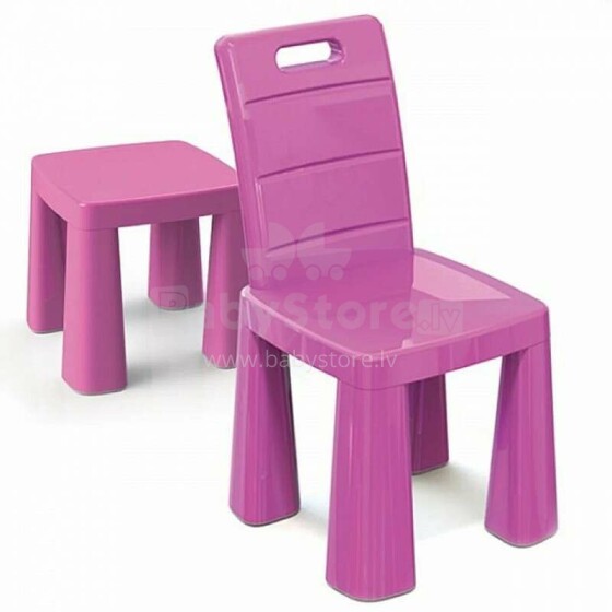 3toysm Art.4693 Plastic chair pink Детский стульчик