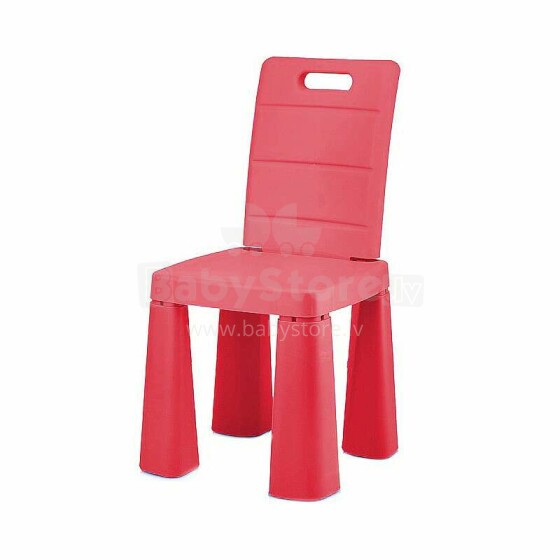 3toysm Art.4693 Plastic chair red kõrge tool
