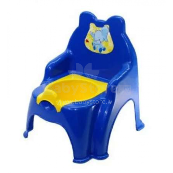 3toysm Art.NC6 Baby potty Elephant blue Maksimāli komfortābls bērnu podiņš