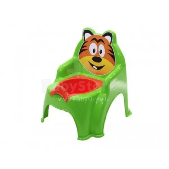 3toysm Art.NC3 Baby potty Tiger light green Maksimāli komfortābls bērnu podiņš