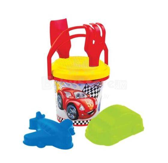 3toysm Art.5608 Big summer set with small bucket Smilšu piederumu komplekts