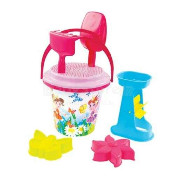 3toysm Art.11570 Big summer set with small bucket pink
