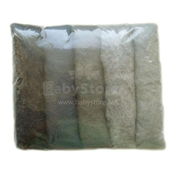 Wool Felt Art.VKMIX13-50  Vilnas Karsums 5 gab.(50gr.)