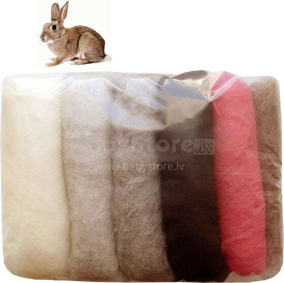 Wool Felt Art.VKMIX54-50  Vilnas Karsums 6 gab.(50gr.)
