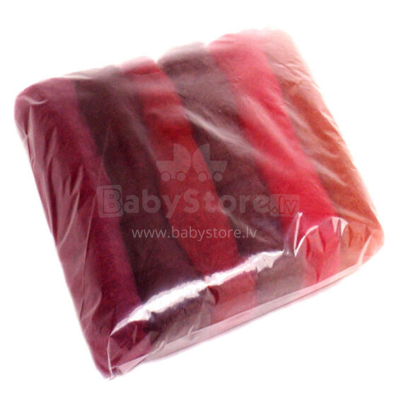 Wool Felt Art.VKMIX18-75 Шерсть разноцветная для Сухого и Мокрого валяния,6 шт.(75г)