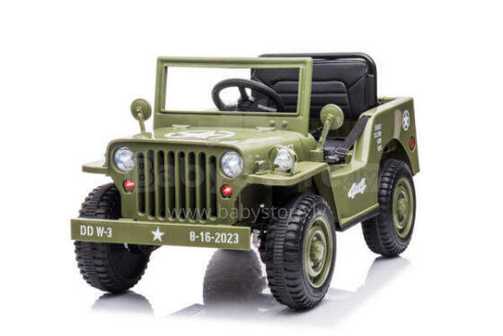 Toma Jeep Art.JH103 Olive Green Mašīna ar akumulatoru un tālvadības pultu