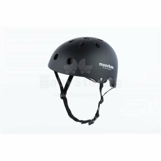 Moovkee Helmet Art.152060 Black Сертифицированный, регулируемый шлем/каска для детей  (48-55 cm)