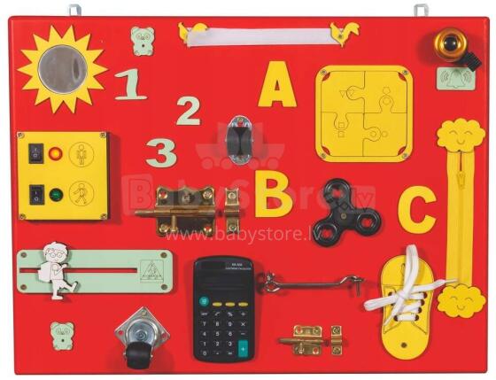3toysm MONTESSORI  Sensor Art.MT20 Развивающая доска 50x38