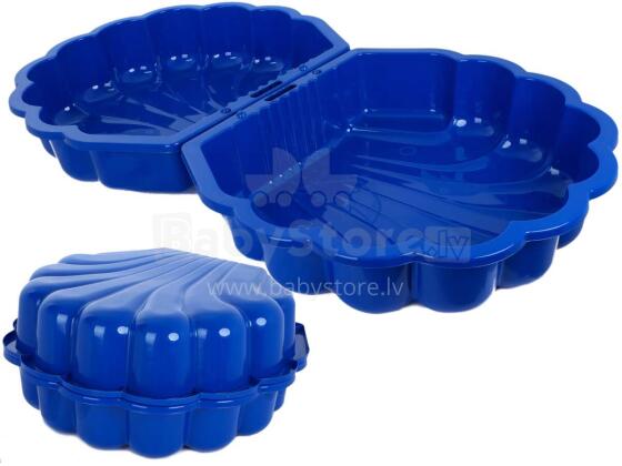 3toysm Art.61059 Sandpit Shell Twins blue -  crab in the bottom