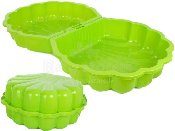 3toysm Art.61059 Sandpit Shell Twins green -  crab in the bottom Песочница Раковина