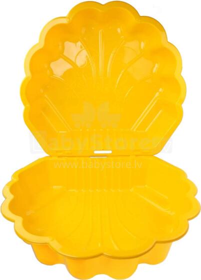 3toysm Art.61059 Sandpit Shell Twins yellow -  crab in the bottom