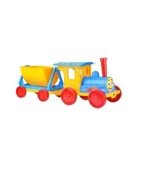 3toysm Art.13115 A train with wagon blue Vilciens ar piekabi