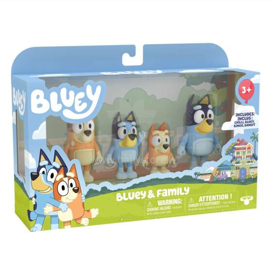 BLUEY Figūriņu komplekts, 4 gab.