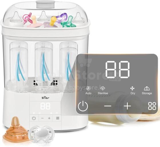 Bear Steriliser for Baby Bottles with Drying Function 4-in-1 Art.15213 Steriliser for Baby Items, Baby Bottles & Breast Pump Accessories