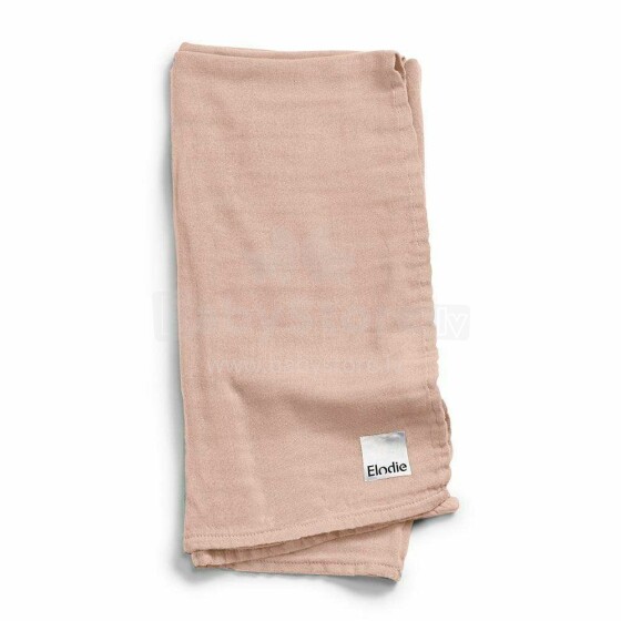 Elodie Details Bamboo Muslin Blanket - Powder Pink Pink One Size 80x80 cm