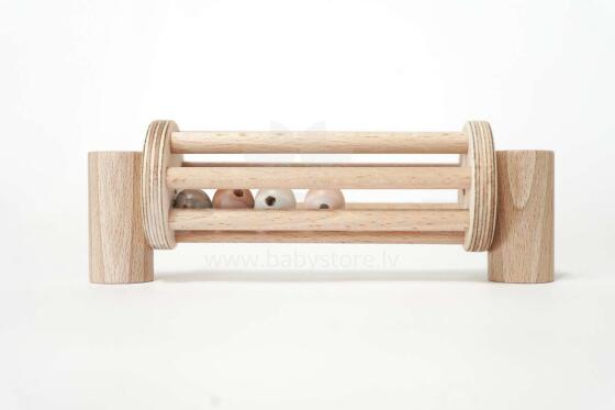 Beloved Boards DIY Rattle Art.BBO006 Nordic Pink Koka detaļa dēļam - grabulis