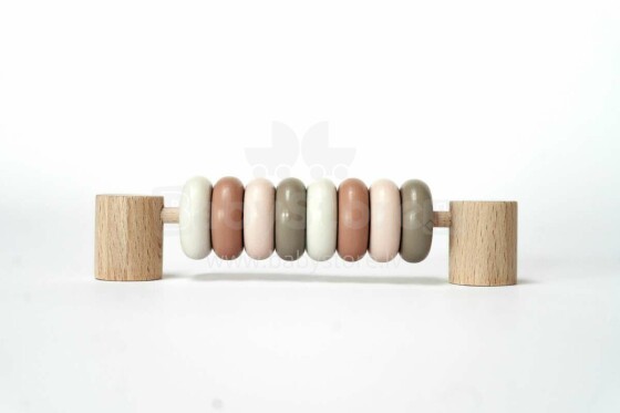 Beloved Boards DIY Beads Art.BBO008 Nordic Pink Koka detaļa dēļam - krelles
