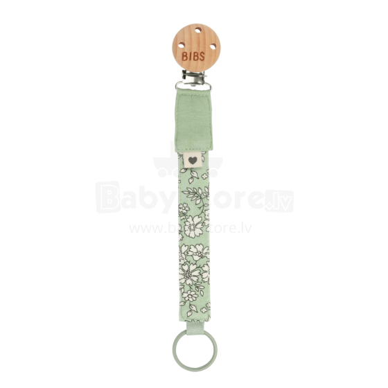 Bibs x Liberty Pacifier Clip Art.152357 Capel Sage Māneklīša ķēde (Knupja turētājs) ar klipsi
