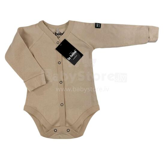 La Bebe™ NO Baby Body Art. 9-10-33 Cappuccino Бодик из 100% мягкого хлопка с длинным рукавом