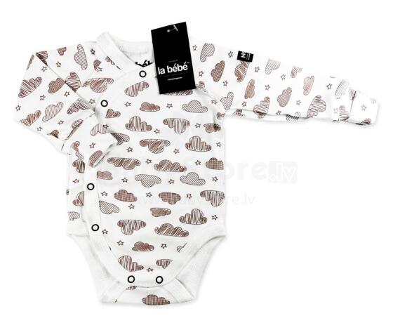 La Bebe™ NO Baby Body Art.10-10-23 Clouds Zīdaiņu bodiji no 100% kokvilnas ar garām piedurknēm