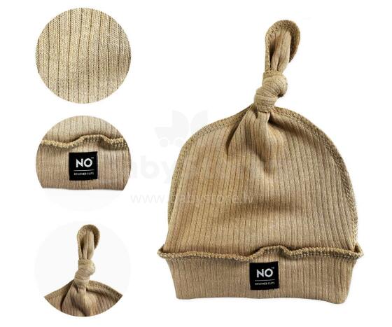 La Bebe™ NO Hat Art. 9-00-32 Cappuccino Шапочка для новорождённых 100% хлопок