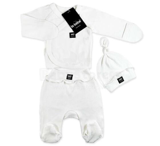 La Bebe™ Baby Set Art.9-07-30 White Детский комплектик из 3 частей 100% хлопок