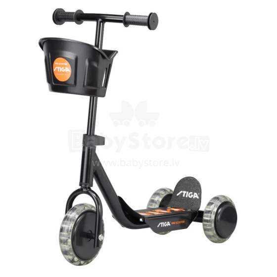 Stiga Mini Kid Scooter Art.80-7401-01 Black Bērnu 3 riteņu skūteris