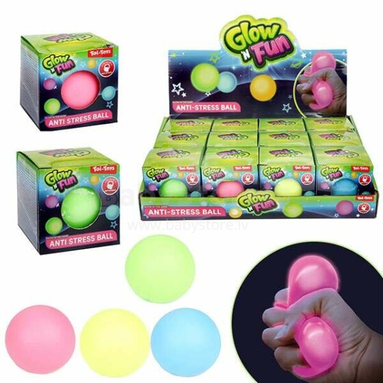Toi Toys  Antistress Squeeze Ball Art.45-82221Z  Silikona rotaļlieta antistress Bumba