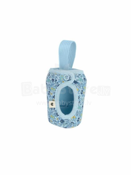 BIBS x Liberty Baby Bottle Sleeve Small Art.152785 Chamomile Lawn Baby Blue - Pudeli kaas 110 ml