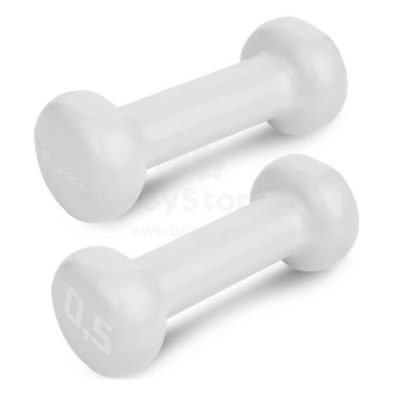 Spokey Set Vinil Dumbbels Art. 920892  dumbbells set (2x0.5kg)