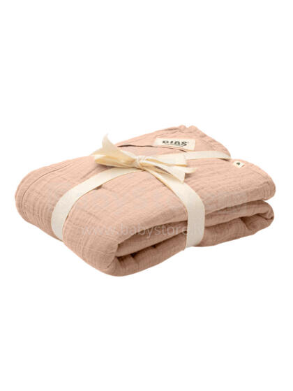 BIBS Muslin Cloth 2-pack Art.152803 Blush - Dabīgas kokvilnas autiņš 120х120 см