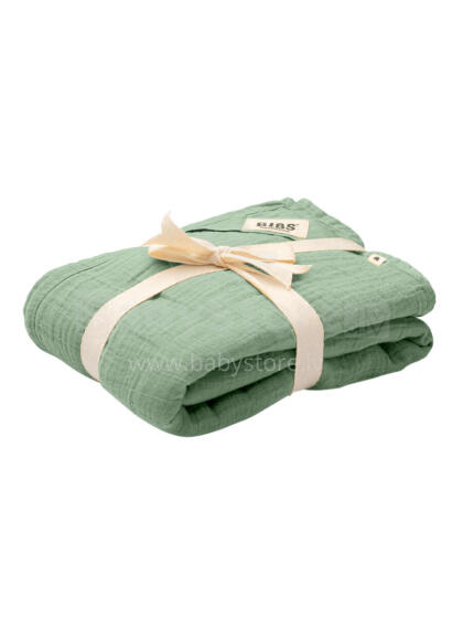 BIBS Muslin Cloth 2-pack Art.152806 Sage - Пелёнка из натурального хлопка (муслиновая) 120х120 см