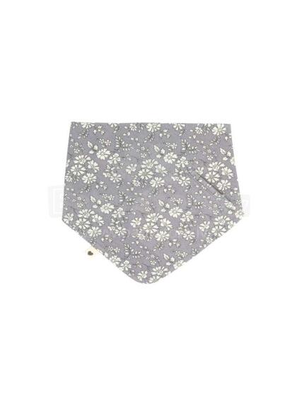 BIBS x Liberty Bandana Bib Art.152810 Fossil Grey - Детский хлопковый слюнявчик/платочек