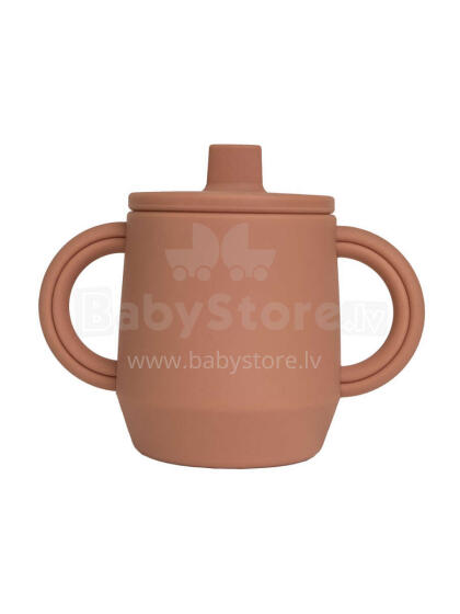 Atelier Keen Silicone Sippy Cup Art.152827 Cinnamon - Силиконовая чашка-непроливайка