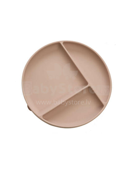 Atelier Keen Divided Silicone Suction Plate Art.152833 Nude - Силиконовая тарелка с присоской