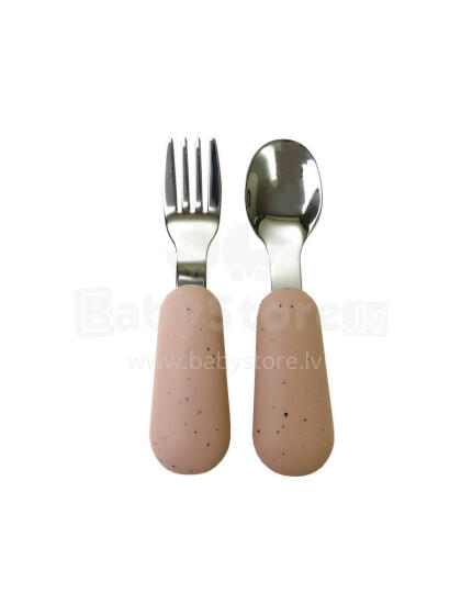Atelier Keen Toddler Cutlery Art.152834 Nude - Dakšiņu un karotes komplekts