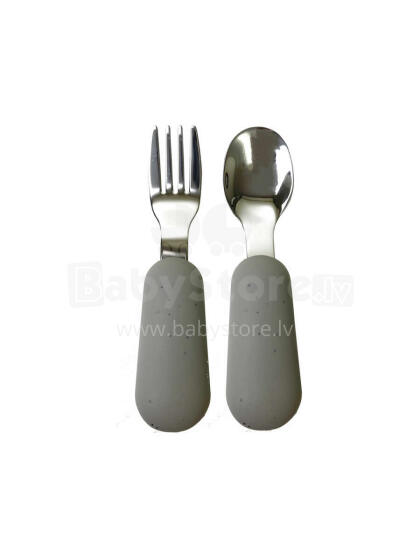 Atelier Keen Toddler Cutlery Art.152837 Blue Clay - Dakšiņu un karotes komplekts