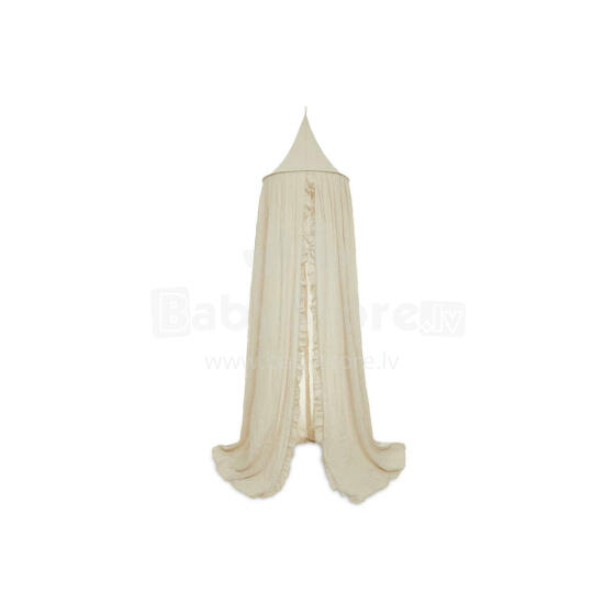 Jollein Canopy Vintage Art.002-005-66081 Ruffle Nougat -  Baldahīns bērnu gultiņai (245 cm)