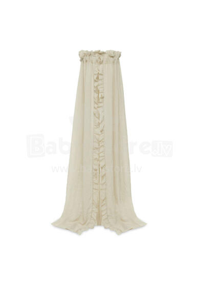 Jollein Veil Vintage Art.002-001-66081 Ruffle Nougat -  Baldahīns bērnu gultiņai (155 cm)