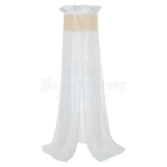 Jollein Veil Vintage Art.002-001-67030 Boho Lace Ivory -  Baldahīns bērnu gultiņai (155 cm)