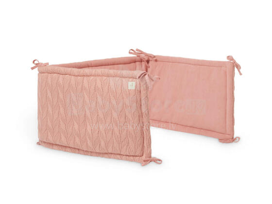 Jollein Bumper Art.004-895-66037  Spring Knit Rosewood -  Apmalīte bērnu gultiņai