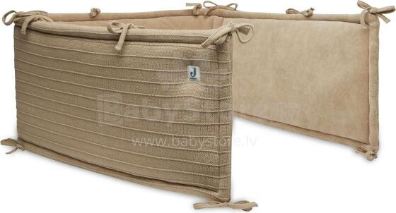 Jollein Bumper Art.004-895-67012 Pure Knit Biscuit - Бортик-охранка для детской кроватки