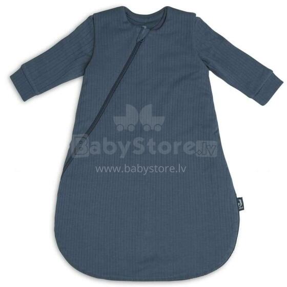 Jollein Newborn Art.015-410-66040 Basic Stripe Jeans Blue  - спальный мешок с рукавами 60см